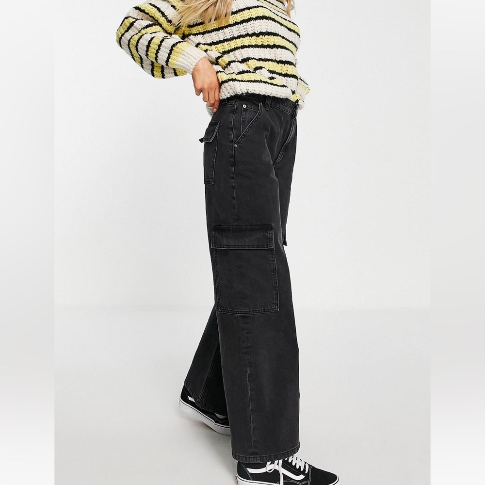 ASOS Brand Black Cargo Jeans